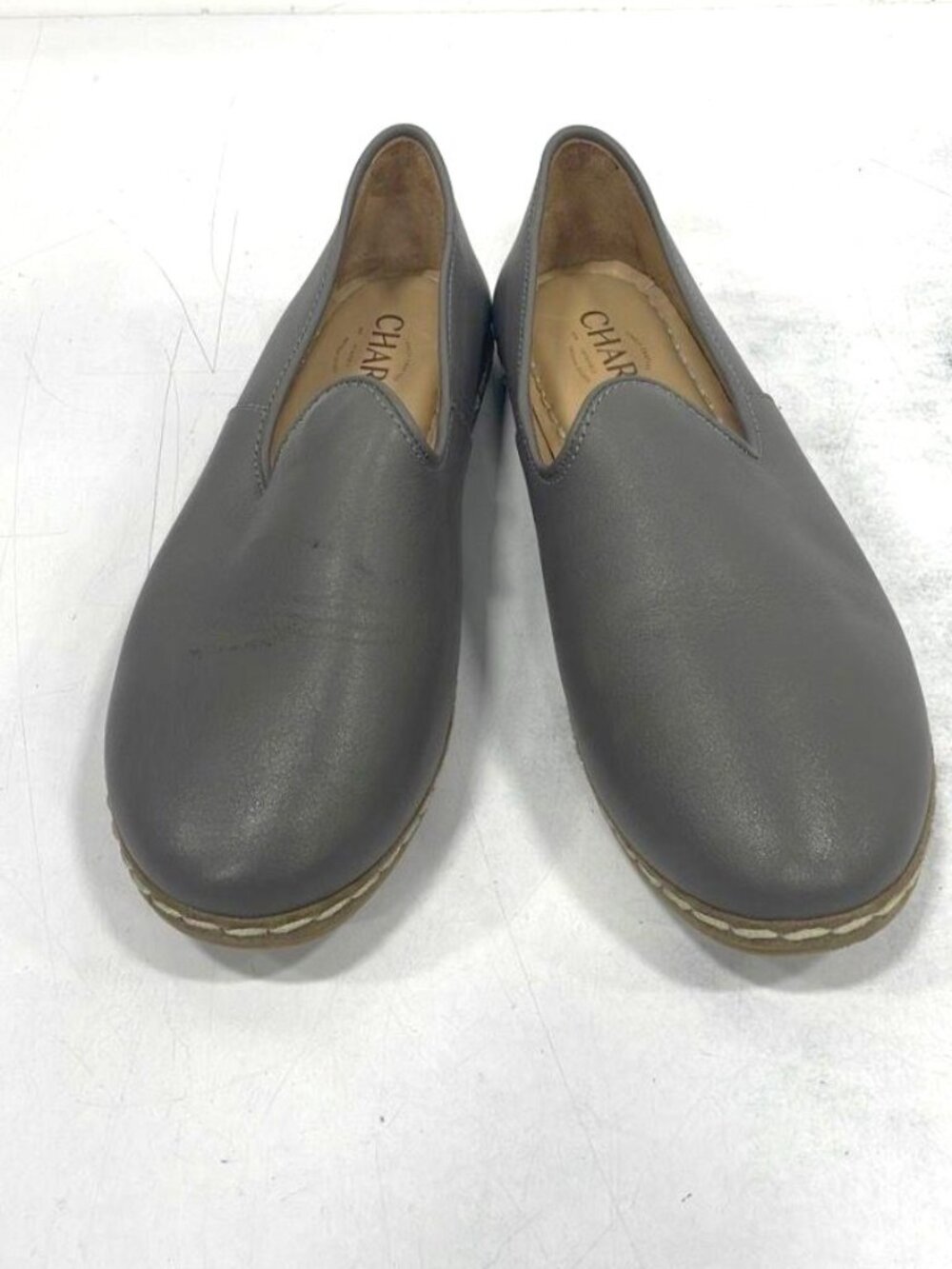 CHARIX Grey Leather Shoes - Unisex   Women's 8 /  EU  38.5
